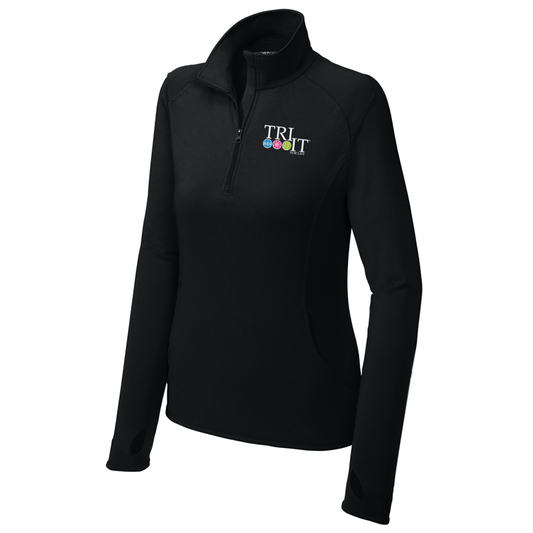 Sport-Tek Women's Sport-Wick Stretch 1/4-Zip Pullover