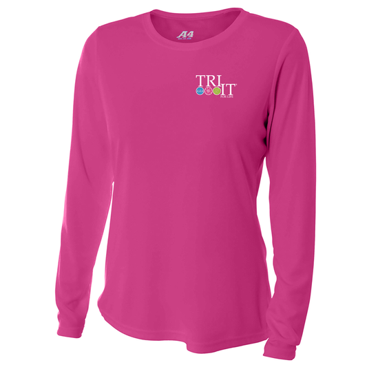 A4 Women’s Cooling Performance Long Sleeve Tee