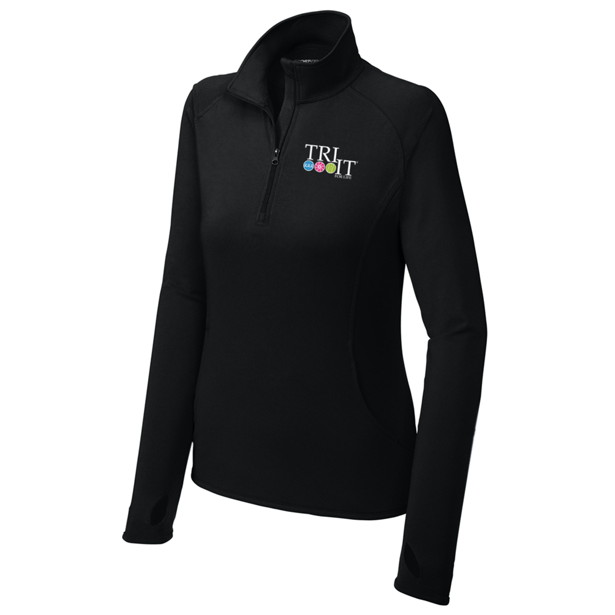 Sport-Tek Women's Sport-Wick Stretch 1/4-Zip Pullover