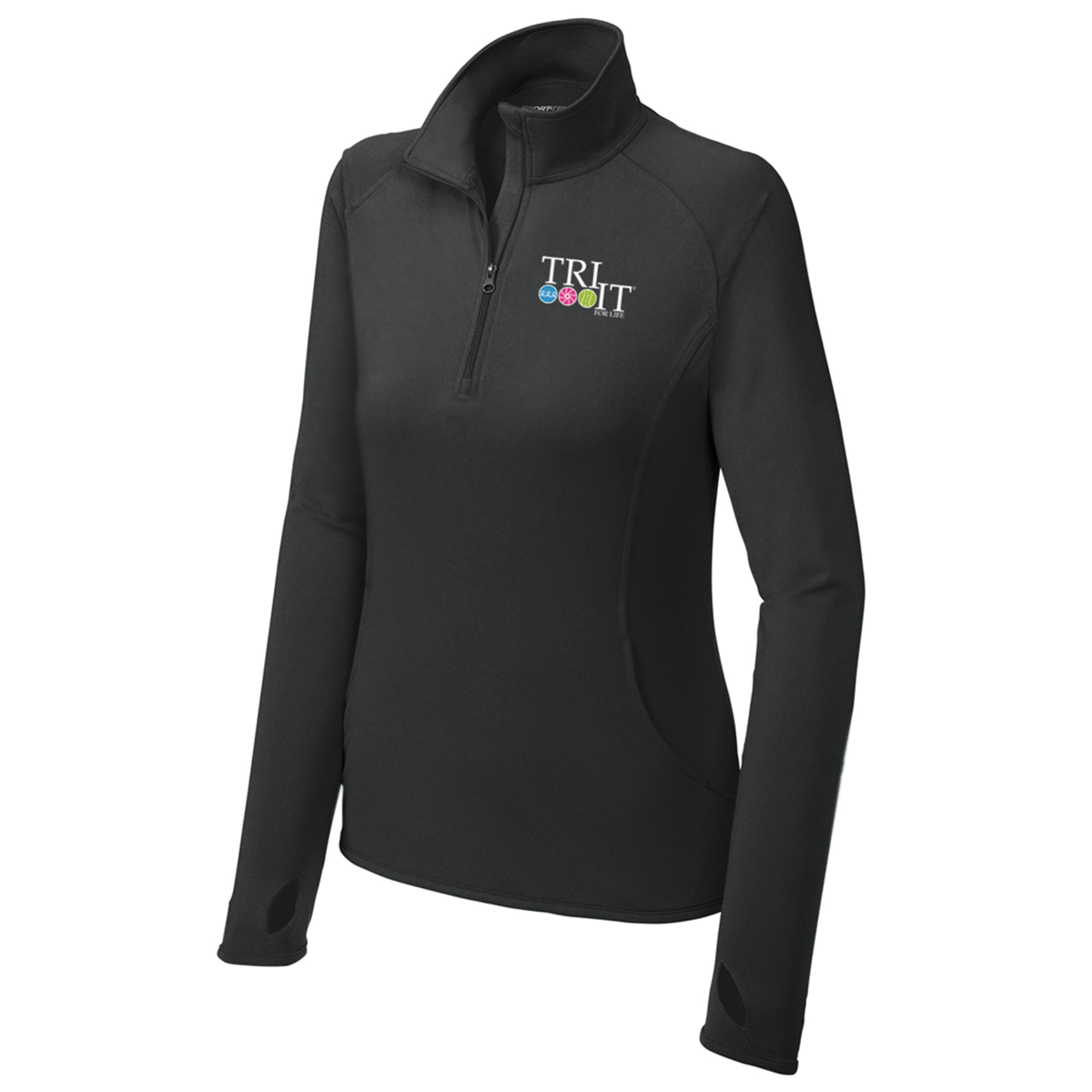 Sport-Tek Women's Sport-Wick Stretch 1/4-Zip Pullover