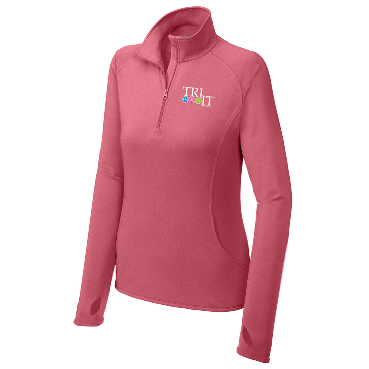Sport-Tek Women's Sport-Wick Stretch 1/4-Zip Pullover