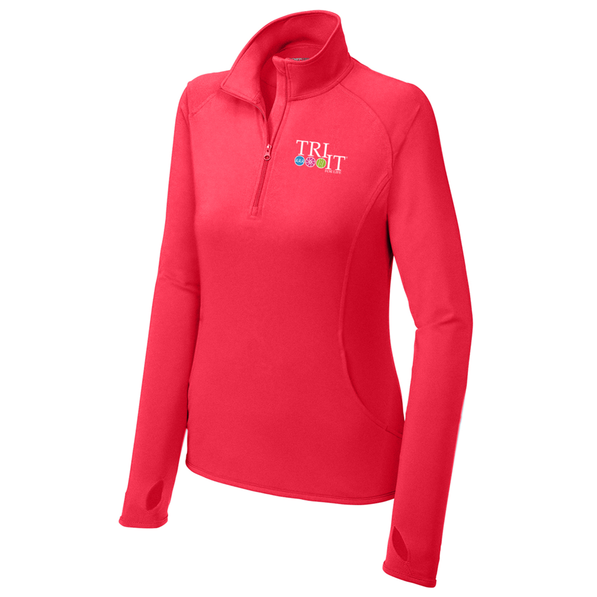 Sport-Tek Women's Sport-Wick Stretch 1/4-Zip Pullover