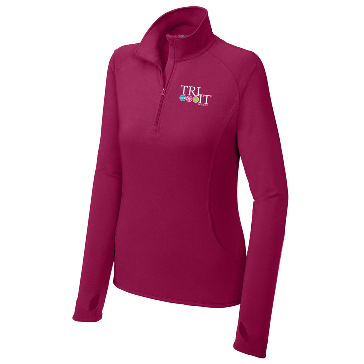 Sport-Tek Women's Sport-Wick Stretch 1/4-Zip Pullover