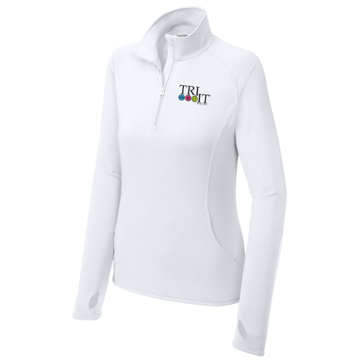 Sport-Tek Women's Sport-Wick Stretch 1/4-Zip Pullover